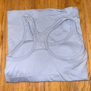 lululemon EBB to street tank light blue